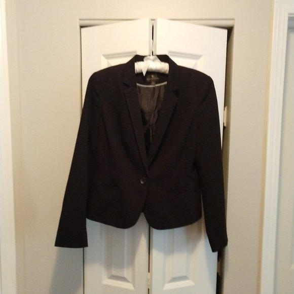 Worthington Cropped Blazer size L Large in Black - Picture 3 of 7